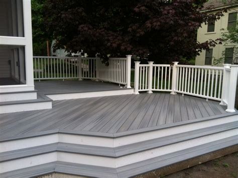 More information can be obtained from the photos on the subject of deck paint colors ideas gallery. Alluring Brown Color Trex Decking With Terrace Decoration ...