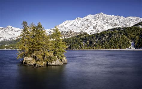 Nature Mountain Forest Landscape Fog Lake Ultrahd