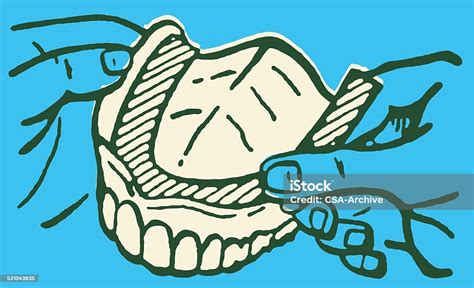 Upper Denture Stock Illustration Download Image Now Dentures Pop