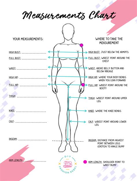 Free Body Measurements Chart For Sewing Printable Pdf Booklet Sewing The Best Porn Website