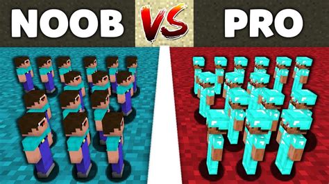 Minecraft Battle Noob Vs Pro Super Fight Soldiers Challenge In
