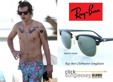 one direction singer harry styles chilling out in style in his ray ban clubmaster s… ray ban