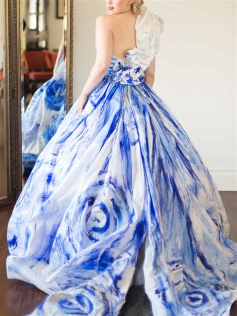 Gown Wedding Dress Blue Colour Jolies Wedding Gallery