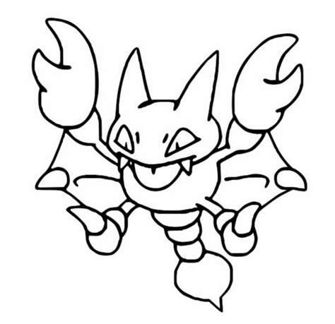 Coloring Pages Pokemon Gligar Drawings Pokemon