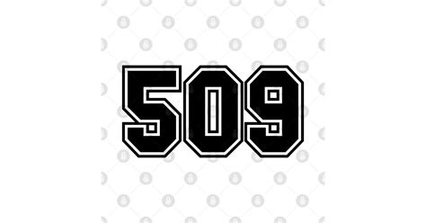 509 Area Code 509 Area Code Sticker Teepublic