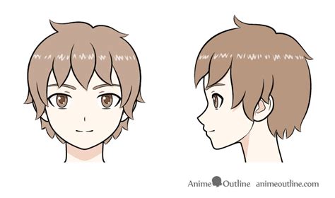 Anime Boy Drawing Easy Side View