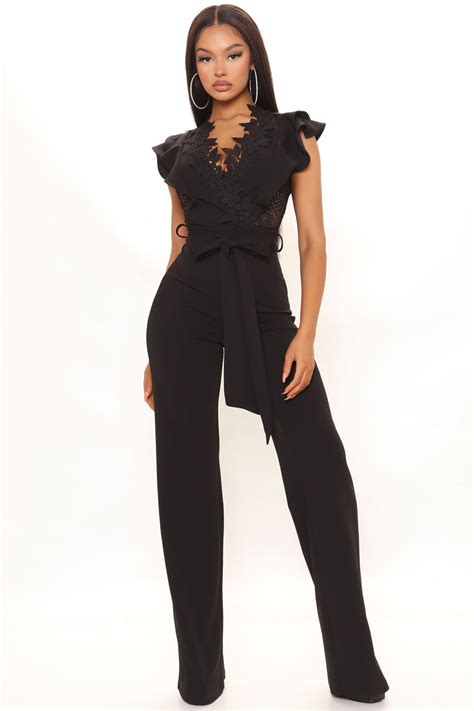 Extraordinary Elegance Jumpsuit Black Fashion Nova Jumpsuits