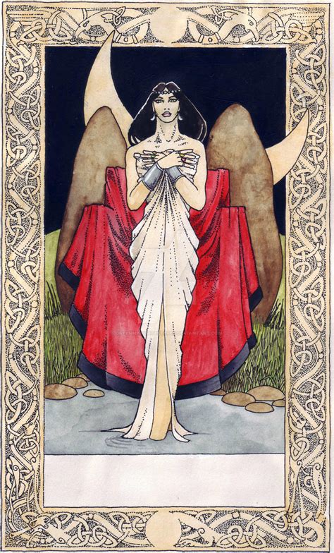 Norse Tarot High Priestess By Greenmangatekeeper On Deviantart