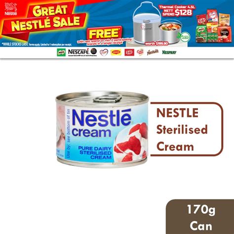 Nestle Pure Dairy Sterilised Cream 170g Shopee Singapore