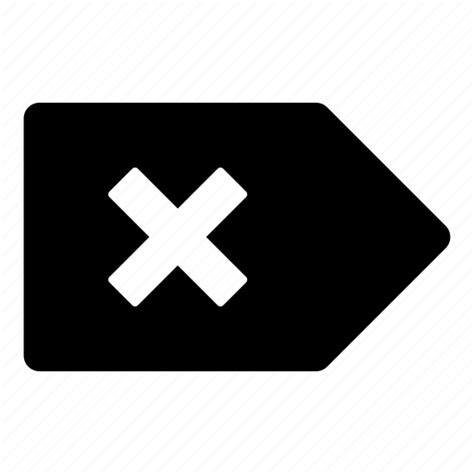 Delete, tag, close, delete tag, exit, remove, trash icon - Download on Iconfinder