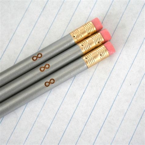Infinity Pencil Set 3 Pencils In Silver Back To School Supplies 4