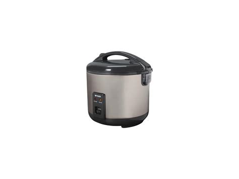 Open Box Tiger JNP S18U Rice Cooker And Warmer Stainless Steel Gray