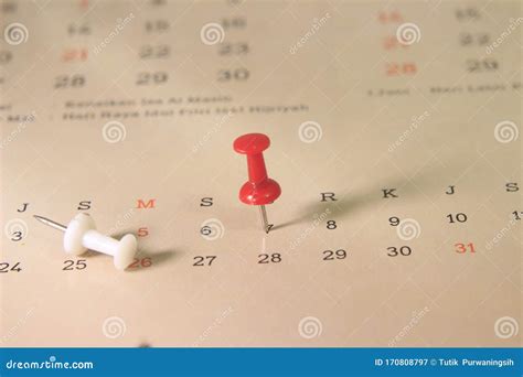 Simple Photo Illustration For Make A Schedule Calendar Marking With