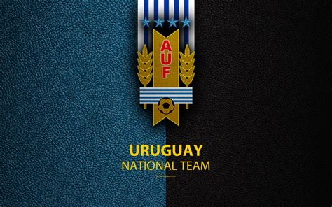 Download Wallpapers Uruguay National Football Team 4k Leather Texture