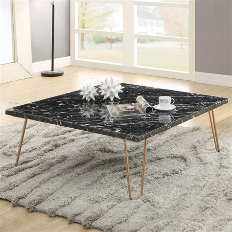 Acme Furniture Telestis 84505 Contemporary Marble Top Coffee Table
