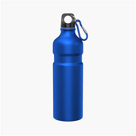 Aluminum Sport Water Bottle With Carabiner 3d Model 29 3ds Blend