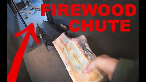 Firewood Basement Chute And Stacking Wood 615 Youtube