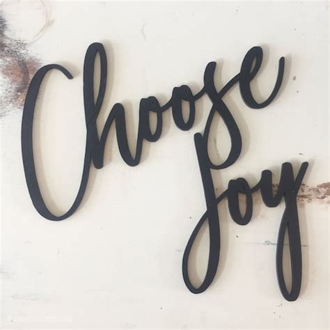 Choose Joy Sign Joy Sign Decor Rustic Wood Signwood Etsy