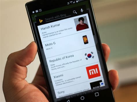 Bing For Android Now Allows Users To Access Search Data Inside Other