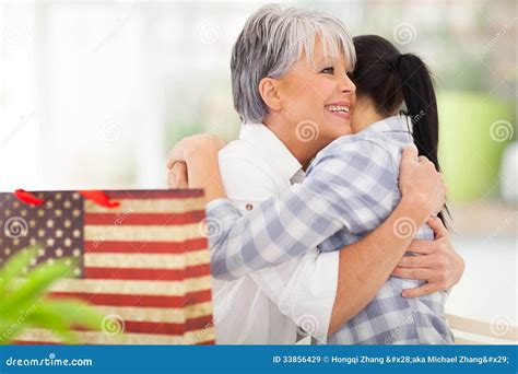 Mother Receiving T Stock Image Image Of Christmas 33856429