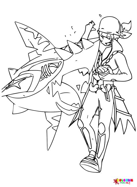 Sharpedo Pictures Coloring Page Free Printable Coloring Pages