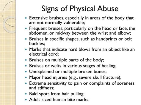 Identifying Different Types Of Abuse And Signs 367