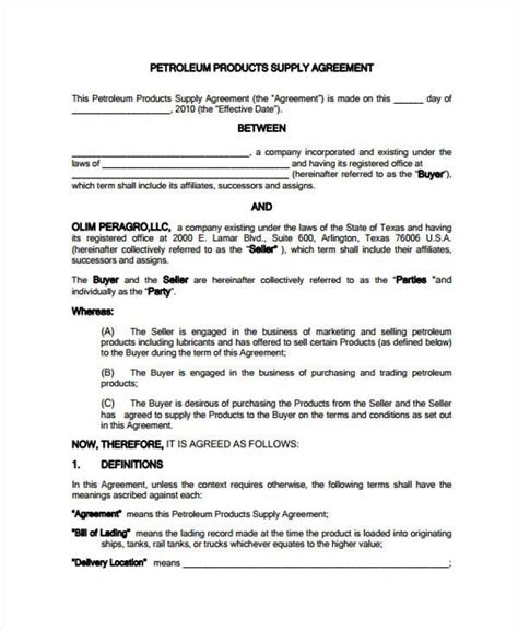 Point where supply and demand do not matter. A Supply agreement template is an agreement by which a ...