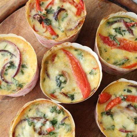 Crustless Red Pepper Quiches Recipes Stuffed Peppers