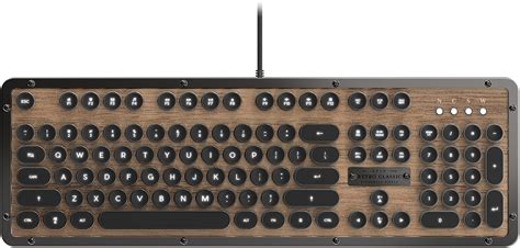 Azio Retro Classic Usb Elwood Vintage Backlit Mechanical Keyboard