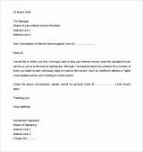 Images of Alarm Service Termination Letter