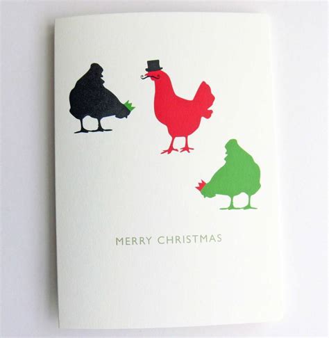Three French Hens Christmas Card By The Sardines Whiskers