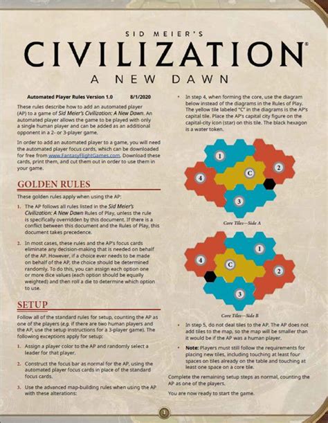 You Can Now Solo Play Civilization A New Dawn Board Game