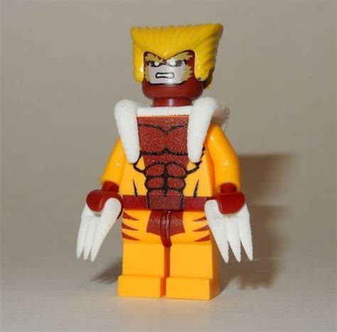 New Custom Lego Printed Sabretooth X Men Wolverine Villain