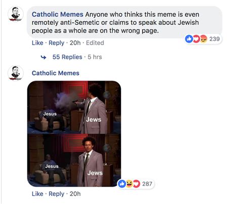 A Catholic Facebook Group Posted An Anti Semitic Meme What Can We Learn From This America
