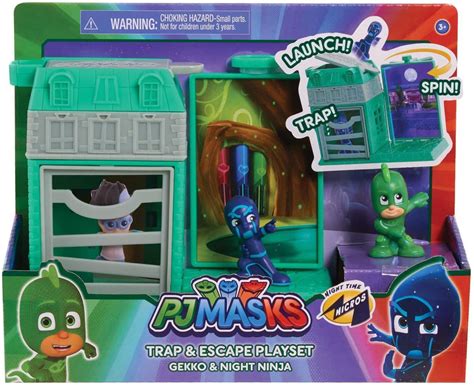 Pj Masks Night Time Micros Trap And Escape Playset Assortment Toybox