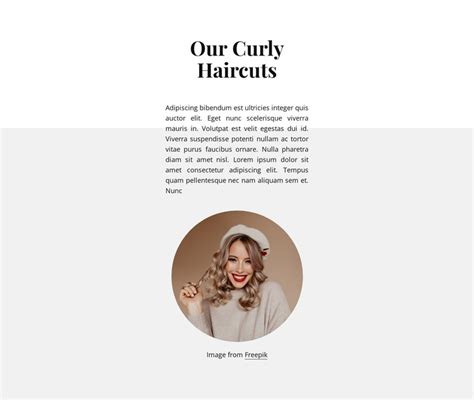 Our Curly Haircuts Html Template