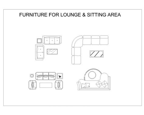 Furniture For Lounge And Sitting Area Dwg18 Thousands Of Free Cad Blocks