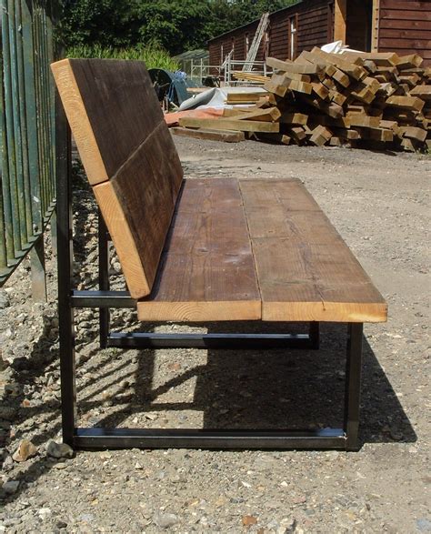 Simple And Rustic Benches Built From Reclaimed Scaffold Boards With