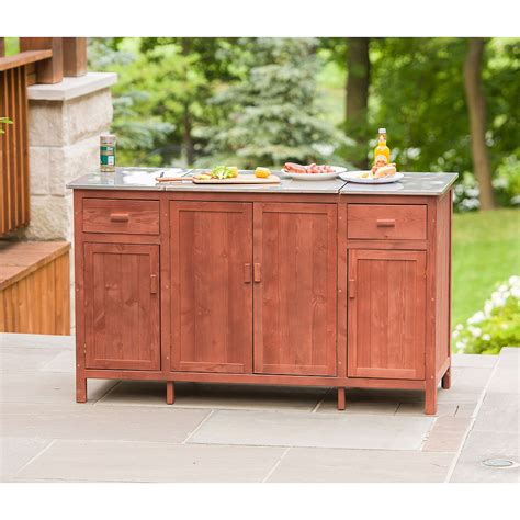 Leisure Season Patio Buffet Server With Cooler Compartment The Home