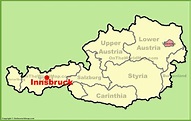 Innsbruck location on the Austria Map - Ontheworldmap.com