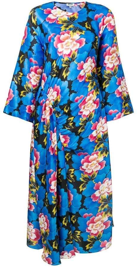 Kenzo Relaxed Fit Floral Dress Day Dresses Casual Dresses Fitted