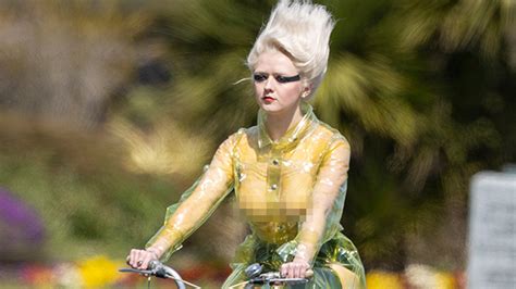 Maisie Williams Rocks Sheer Shirt And Bike Rides For ‘pistol Hollywood