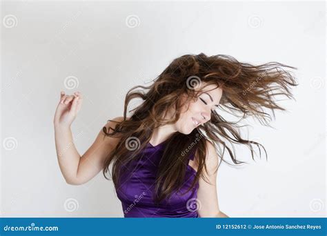 Windy Hair Stock Photo Image Of Fashion Enjoying Fresh 12152612