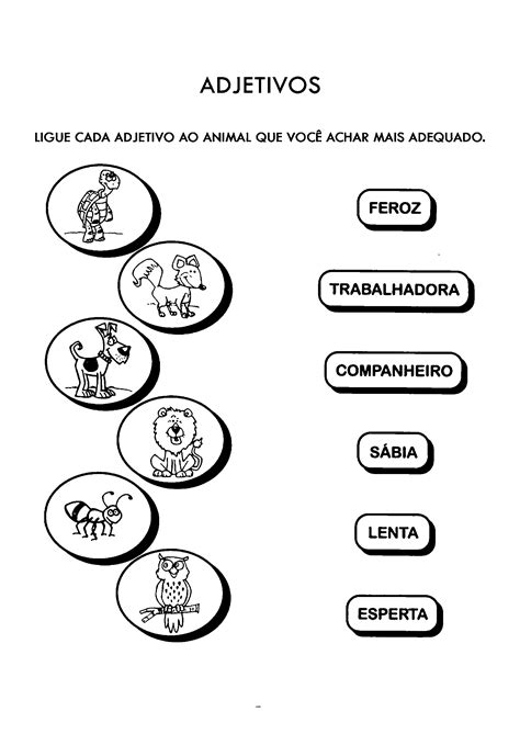 Atividades Adjetivo 4 Ano