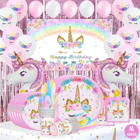Unicorn Kids Party Decorations Balloons Supplies Bundle Wittyprintables