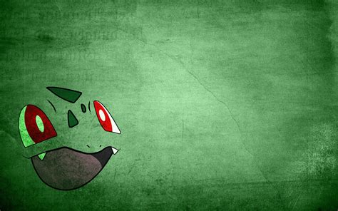 Anime Pokemon Minimalism Bulbasaur Green Simple Background