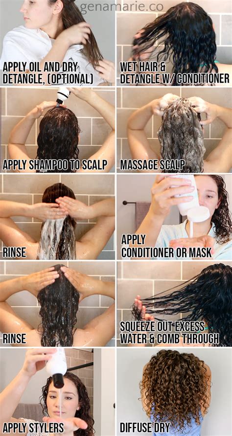 How To Wash Curly Hair Clarify Co Wash For Beginners Gena Marie