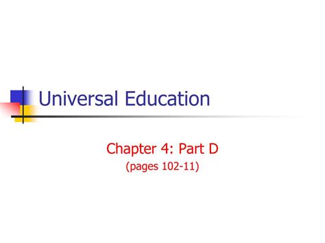 Ppt Universal Education Powerpoint Presentation Free Download Id