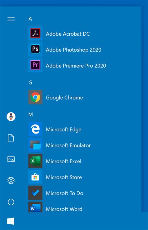 Как изменить значок пуска в Windows 10