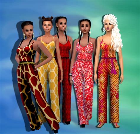 Relax 10 Jumpsuits Set At Dreaming 4 Sims Sims 4 Updates
